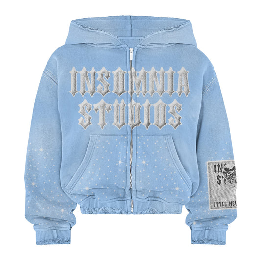 Comic Blue Zip Up